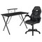 Flash Furniture Black Gaming Desk and Chair Set with Cup Holder BLN-X10RSG1031-BK-GG - alternate 7